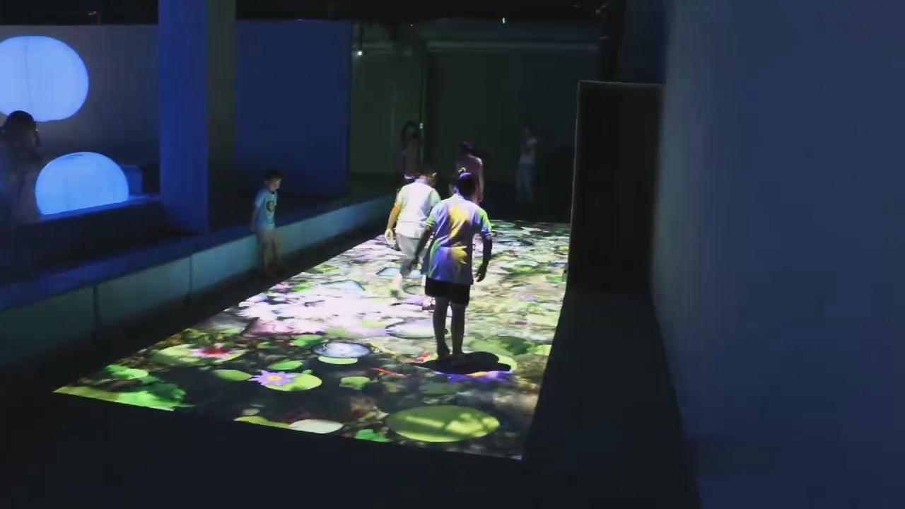 地面体感互动投影之鱼水互动