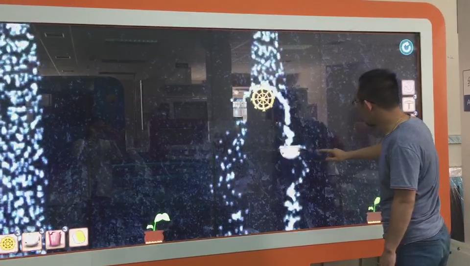 墙面创意互动绘画